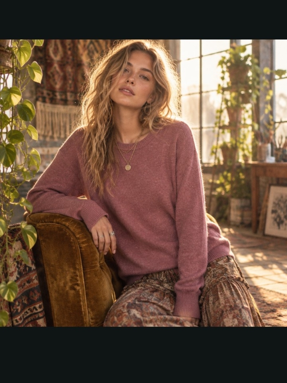 J. Crew Mauve Crewneck Sweater